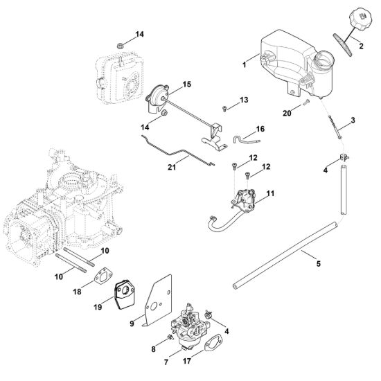Picture of G - Carburatore, condotto carburante HD775 (HD775-3027)